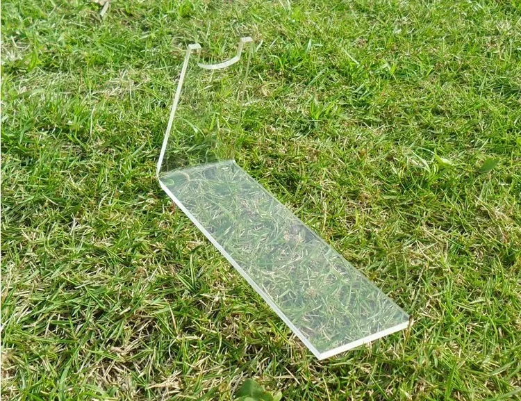 Smaller size Clear acrylic plexiglass pistols holder gun display stand