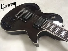 Electric guitar Gwarem 2017 new lp standard slash/black color guitar with maple flame top/guitar in china