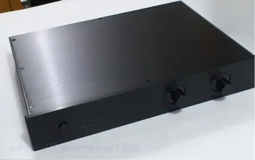 Черный алюминиевый усилитель предусилитель Шасси Корпус box-430-308-70mm
