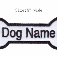 1 шт. " широкий заказ Собака Имя патч вышитые утюг на патчи Вышивание аппликация