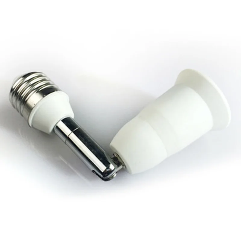 

126mm Hardness Conversion Lamp Head Home White+silver 90 Degree Conversion Lamp Head Right Angle Adjustable Angle Pbt E27