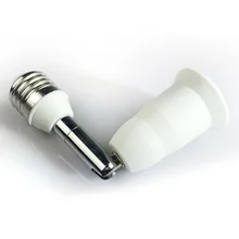 126mm Hardness Conversion Lamp Head Home White+silver 90 Degree Conversion Lamp Head Right Angle Adjustable Angle Pbt E27