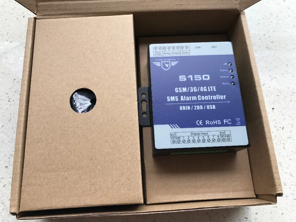 Смарт GSM RTU блок управления S150 plc блок управления с Android/ios APP gsm контроллер промышленной сигнализации и 8I/2O реле