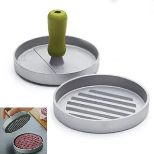 

Easy to use Useful Metal Hamburger Patty Maker Cooking tools Burger Hamburger Press Meat Press Cookware Kitchen Dining Bar Tool