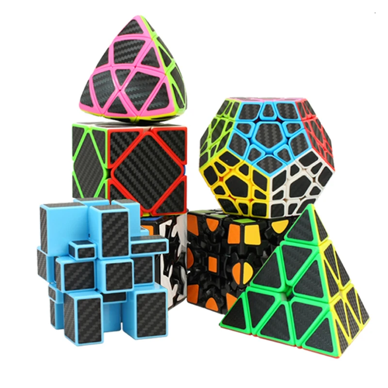 

Strange-Sharp Magic Speed Cube Megaminx Skew Cube Educational Learning Toy For Children Carbon Fiber Sticker Magico Cub