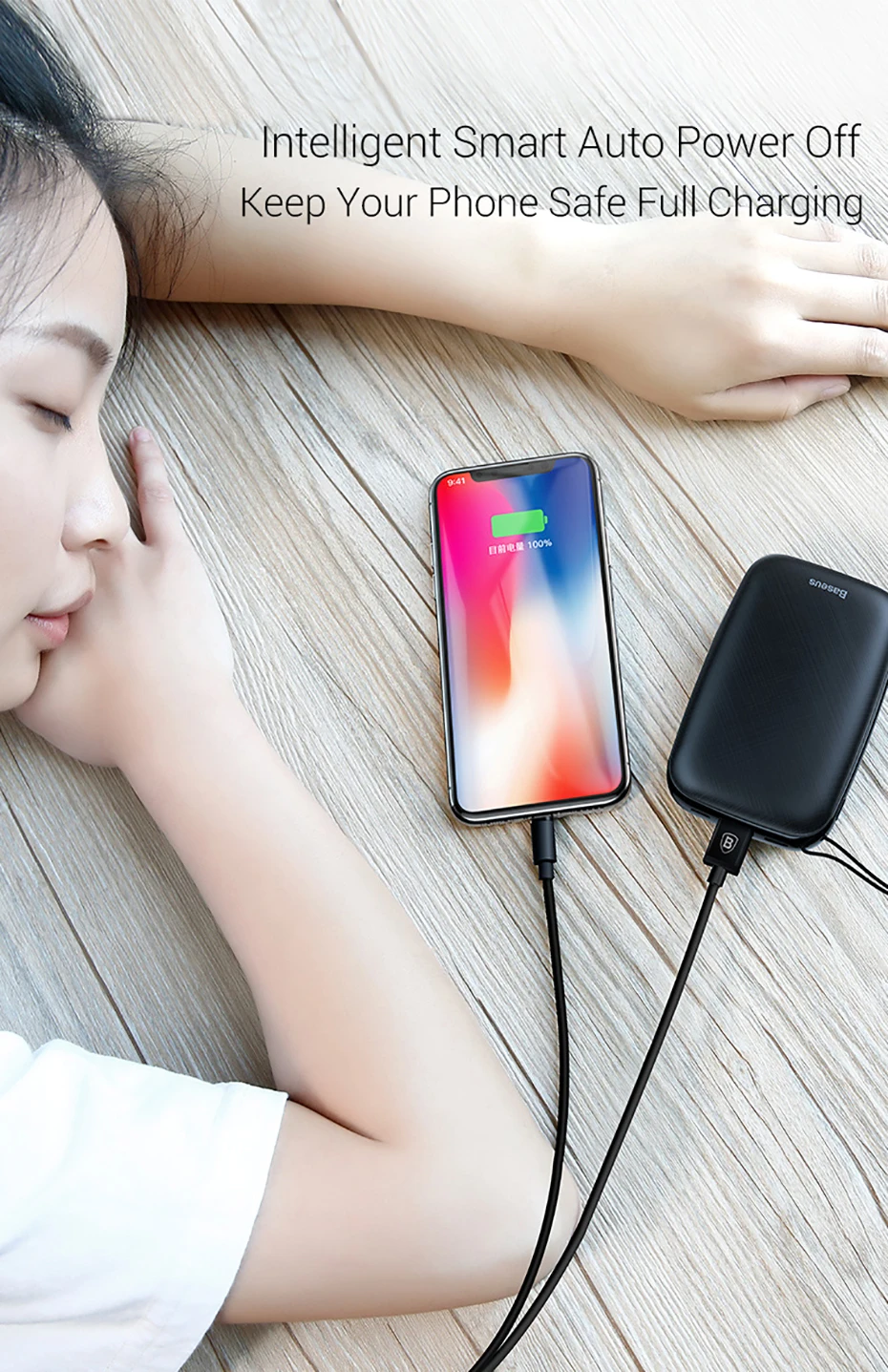 Baseus mi ni power Bank 10000 мАч для iPhone X Xs Max портативный внешний аккумулятор power bank для samsung S9 S8 Note9 Xiaomi mi 9