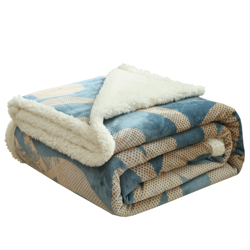 Buy 2018 explosive raschel blanket double deck single