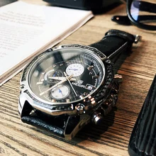 MEGIR Fashion Casual Quartz Wrist Watch Men Luxury Top Brand 30M Waterproof Leather Strap Sports Watches Male Relogio Masculino