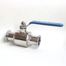 1-1/" 38 мм 304 нержавеющая сталь санитарный шаровой клапан 1,5" тройной зажим наконечник тип для домашнего пивоварения дневник продукт