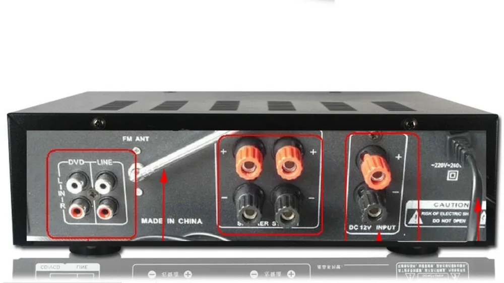 Усилитель для домашнего кинотеатра 220 В 80 Вт + Вт|theater amplifier|home theater amplifieramplifier a |
