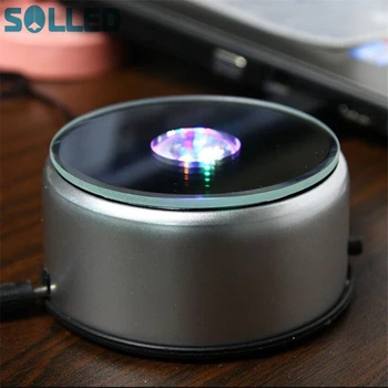 

4 LED Retro Lamp Holder Light Laser Round Lamp Socket Pull Chain for Cocktail Crystal Glass Transparent Objects Display