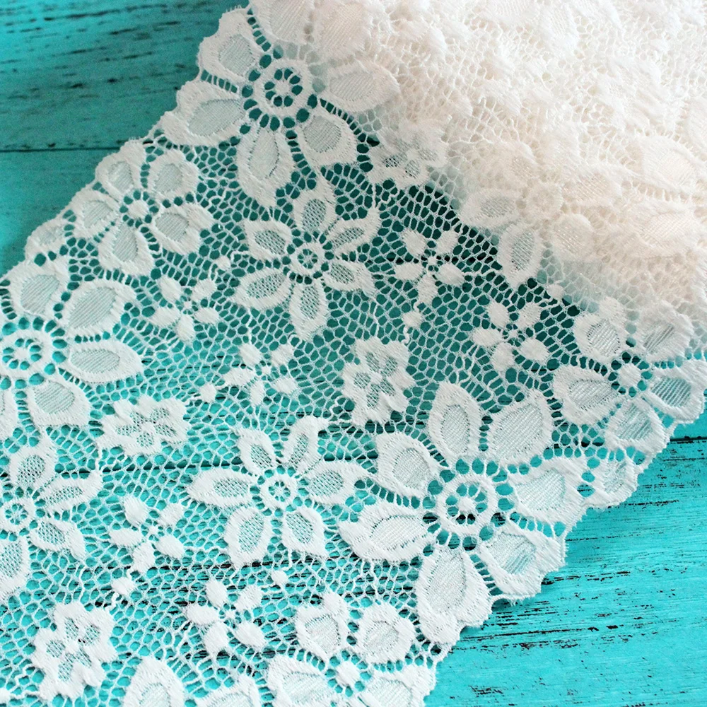 16 см ширина 1 ярд нейлоновая эластичная кружевная отделка для DIY аксессуары