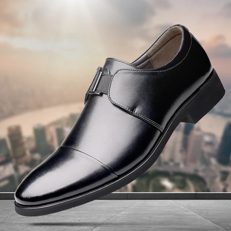 

new men shoes breathable wear-resistant mens dress shoes spring summer autumn formal shoes men fashion solid color flat male