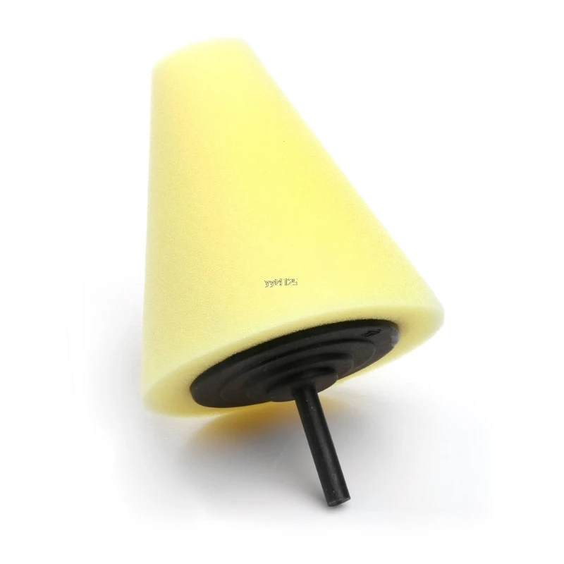 Полировка пены Губка для полировки конусной формы полировки колодки для колеса автомобиля приспособление для ступицы - Цвет: Цвет: желтый