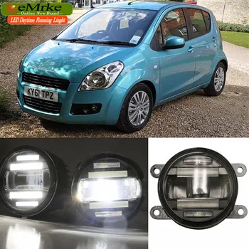 

eeMrke Xenon White High Power 2in1 LED DRL Projector Fog Lamp With Lens For Suzuki Splash 2008-up