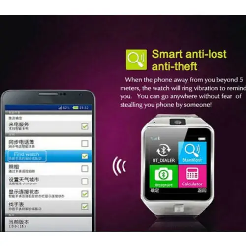 DZ09 Bluetooth Смарт часы камера водонепроницаемый телефон SIM Слот для HTC Android UK сток