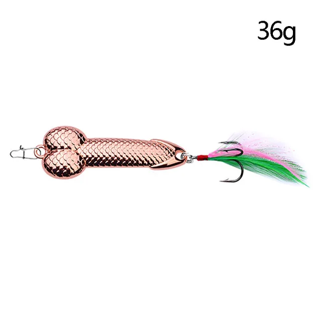 Hard Metal Wobble Fish Lures Spoon Lure Feather Bait Hook Fishing Tackle 3G-36G.