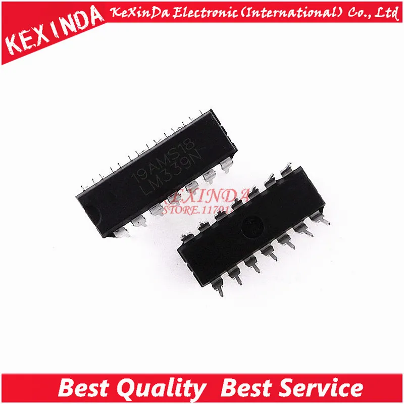 LM339N LM339 DIP-14 IC 100pcs/lot Free shipping | Электронные компоненты и принадлежности