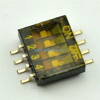 

SMD DIP Toggle 4 level 1.27mm coding switch imported gold-plated c dial data-chosen-switches