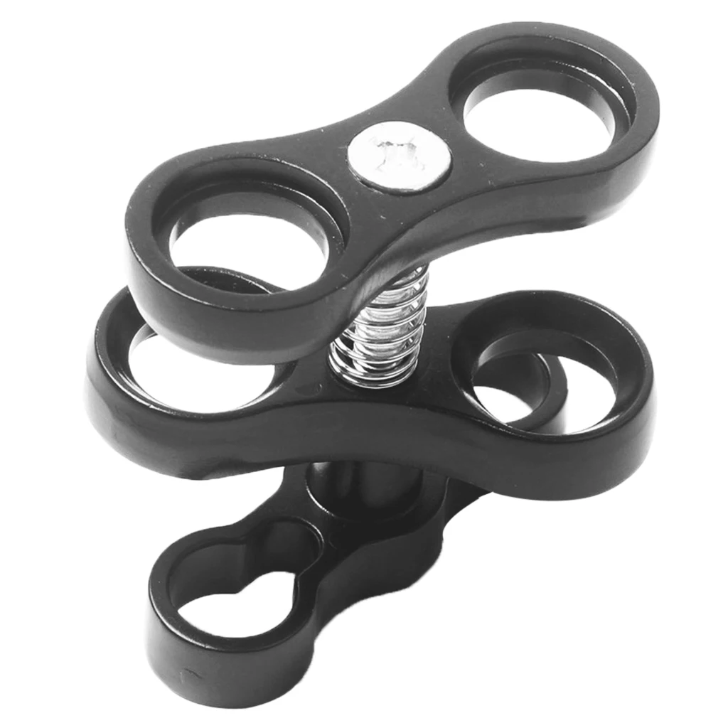 

9 x 62 mm Underwater Scuba Diving Ball Joint Arm Clamp Mount for Connecting Strobe Video Light to Water Sports Accessories