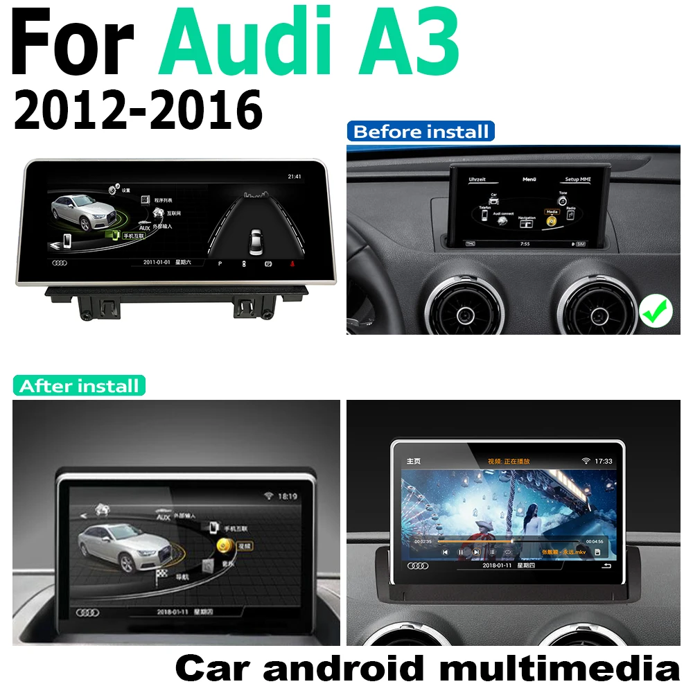 Cheap Android screen For Audi A3 8V 2012~2016 MMI 8" touch display GPS Navigation radio stereo head unit multimedia player 0 Cheap Android screen For Audi A3 8V 2012~2016 MMI 8" touch display GPS Navigation radio stereo head unit multimedia player 0