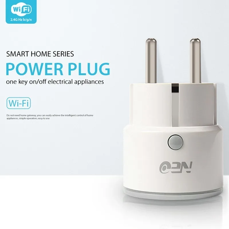 

NEO Wifi Smart Plug EU/US/UK Socket Support Alexa,Google Home,IFTTT Outlet With Timer And Remote Control Via Mobile Phone