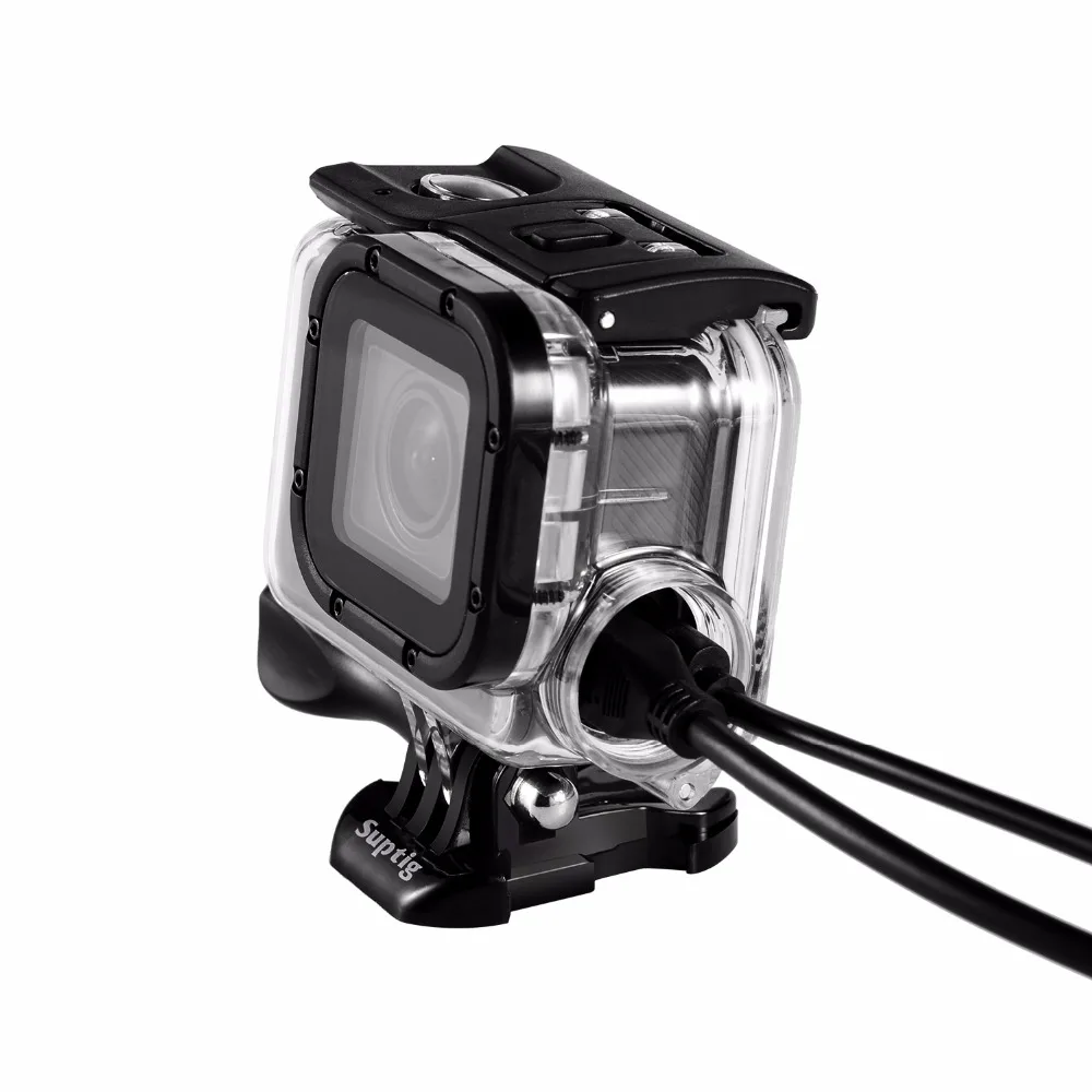 Waterproof Charging Housing Case For GoPro Hero 56 Black Diving Surfing Underwater Shell W Charger Cable For GoPro Hero5 Hero6 (4)