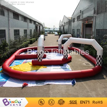 

Inflatable Go Kart Race Track 11m*9m outdoor sport games toy Bingo Inflatables