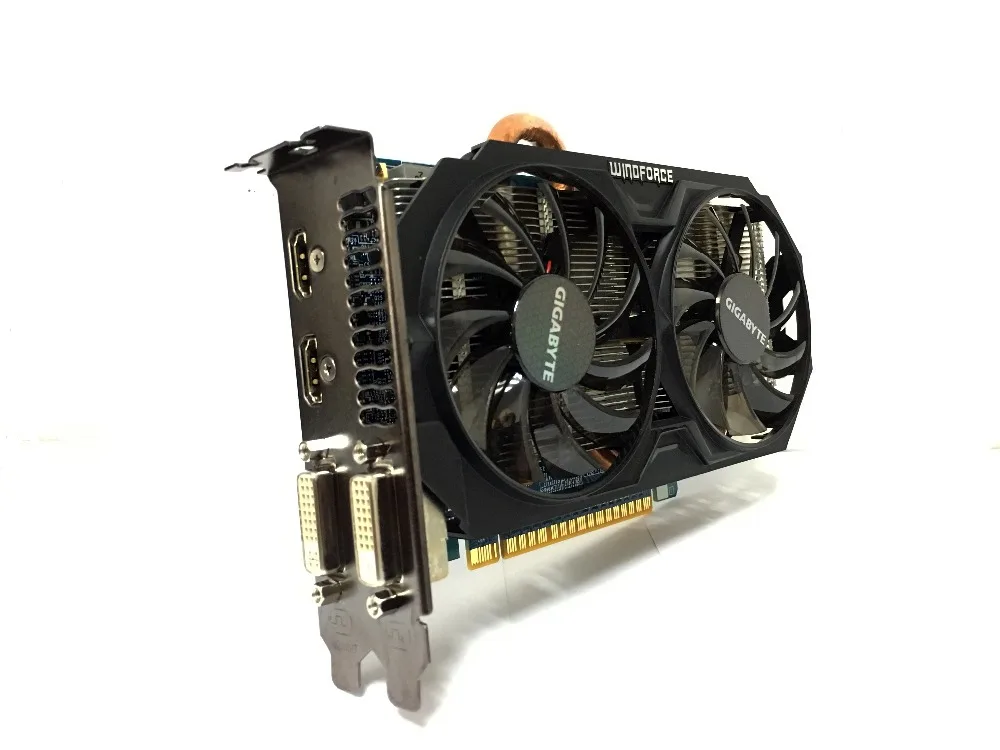 Gigabyte GVI 750TOC 2GI GTX750TI GTX 750TI 2 ГБ 2G D5 DDR5 128 бит ПК настольные видеокарты компьютерные