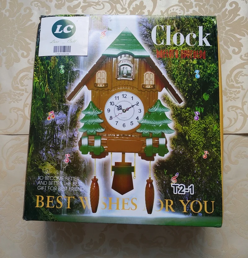 Reloj de cuco de moda Reloj de pared de sala de estar de 20 pulgadas reloj despertador de calidad reloj de bolsillo oscilante Reloj de cuco de moda Reloj de pared de sala de estar de 20 pulgadas reloj despertador de calidad reloj de bolsillo oscilante