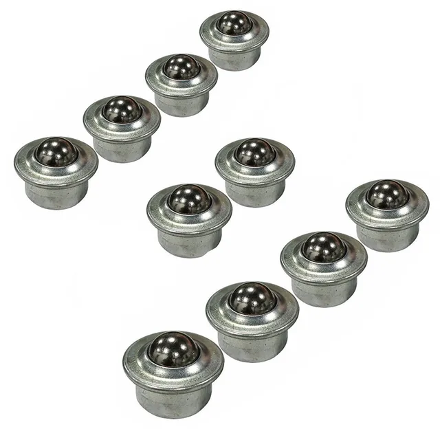 Ball Transfer 10pcs Universal Base Metal Ball Bearing Unit Mounted