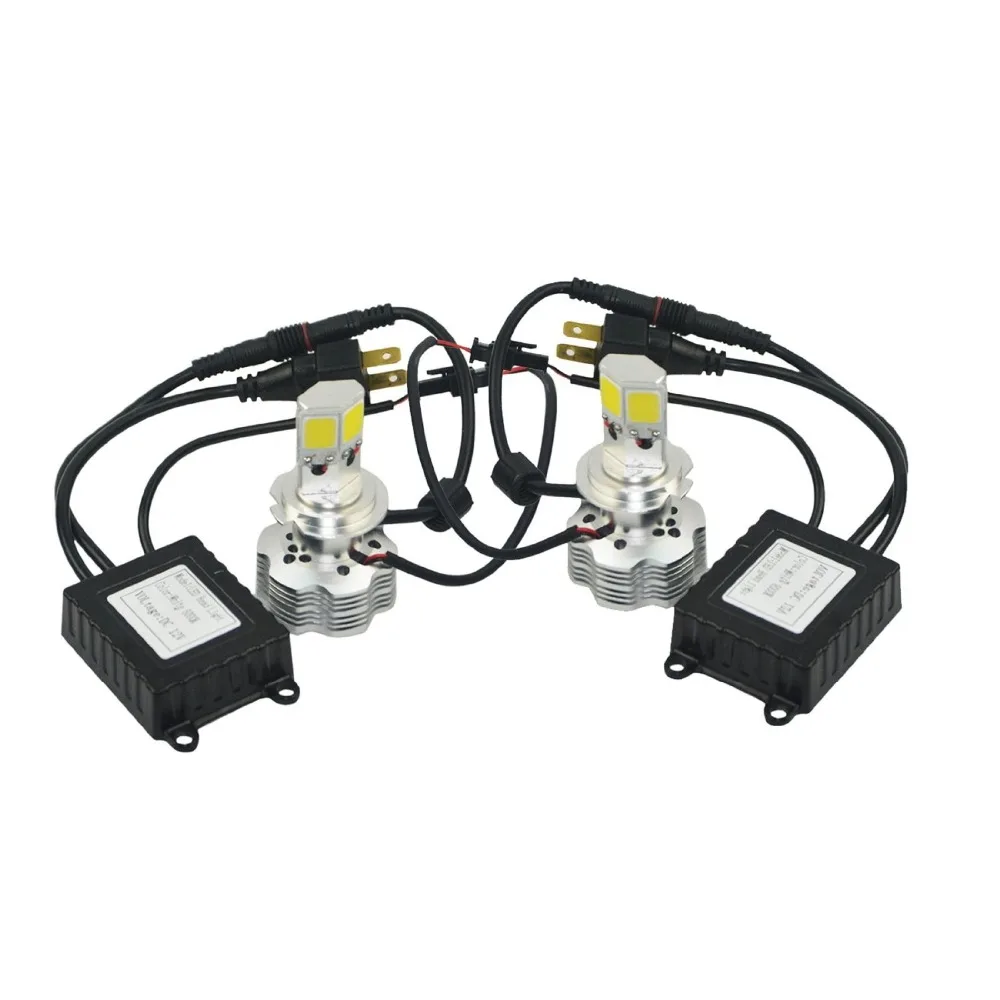 PX26D H7 автомобиля 110W 12000Lm 6000K белый светодиодный головной светильник лампы 4