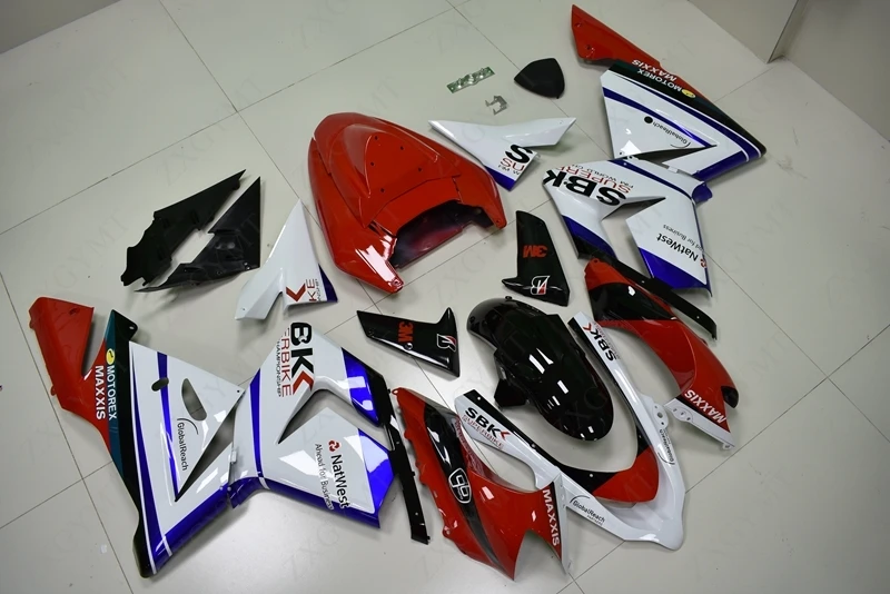 Комплекты для всего тела Ninja ZX 10r 2004 - 2005 Красный Белый Черный Пластиковый