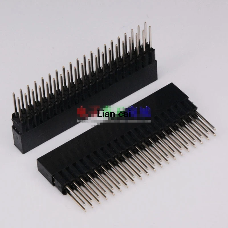 

10 Pcs/lot 2.54mm Pitch 2x20 Pin 40 Pin Female Double Row Long Pin Header Strip PC104