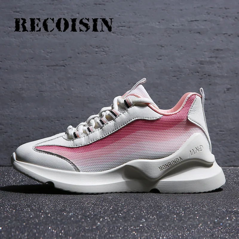 

RECOISIN 2019 New Autumn Sneakers Women Sport Shoes For Woman Lightweight Mesh Running Walking Female chaussure homme sport