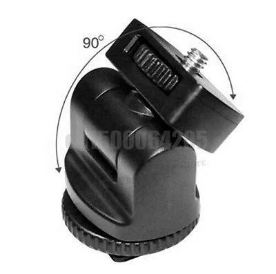 360 1 4 Screw Flash Hot shoe mount adapter Adjustable angle pole FOR DSLR Flash light