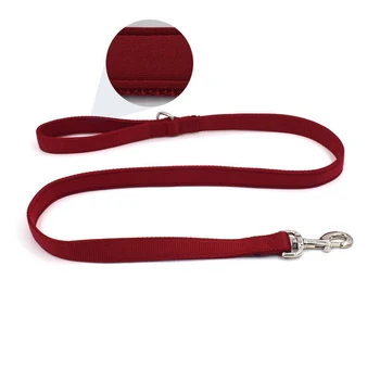 

Nylon Pet Dog Leash Rope 120cm Solid Padded Nylon Leash For Small Medium Dog Rope Collar Lead Harness Comfortable Blue Red M