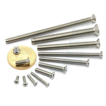 

M4 Phillips Screws Flat Head Bolts Countersunk Machine Screw Stainless Steel Length 4mm-45mm