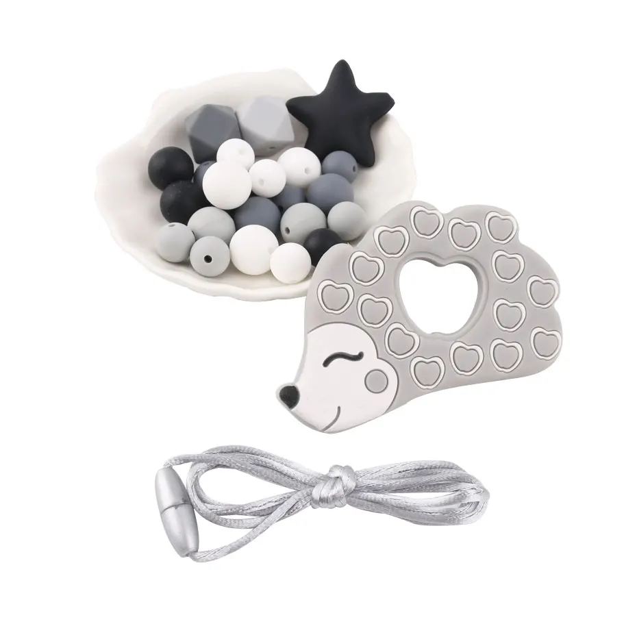 Силиконовый детский Прорезыватель для зубов 1 комплект силиконовые бусины в виде