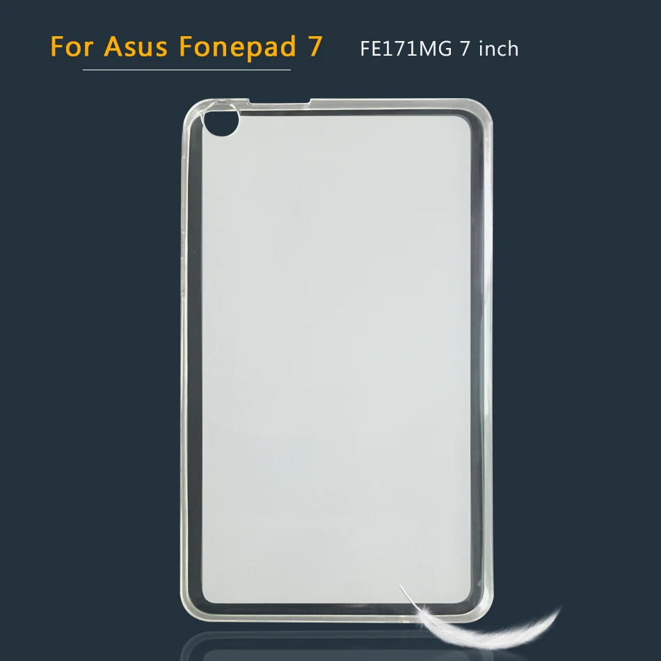 Силиконовый чехол для Asus Fonepad 7 8 FE380CG/ZenPad 10 8 7/Zen Pad 3S 10/C 7,0/S 8,0 Z301M Z380M Z380KL Z170C Мягкий ТПУ чехол - Цвет: Fonepad 7 FE171MG