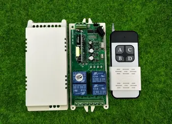 

Free Shipping AC85V-- 260V 110V 220V 240V 4CH RF Wireless Remote Control Relay Switch Security System 315/433MHZ