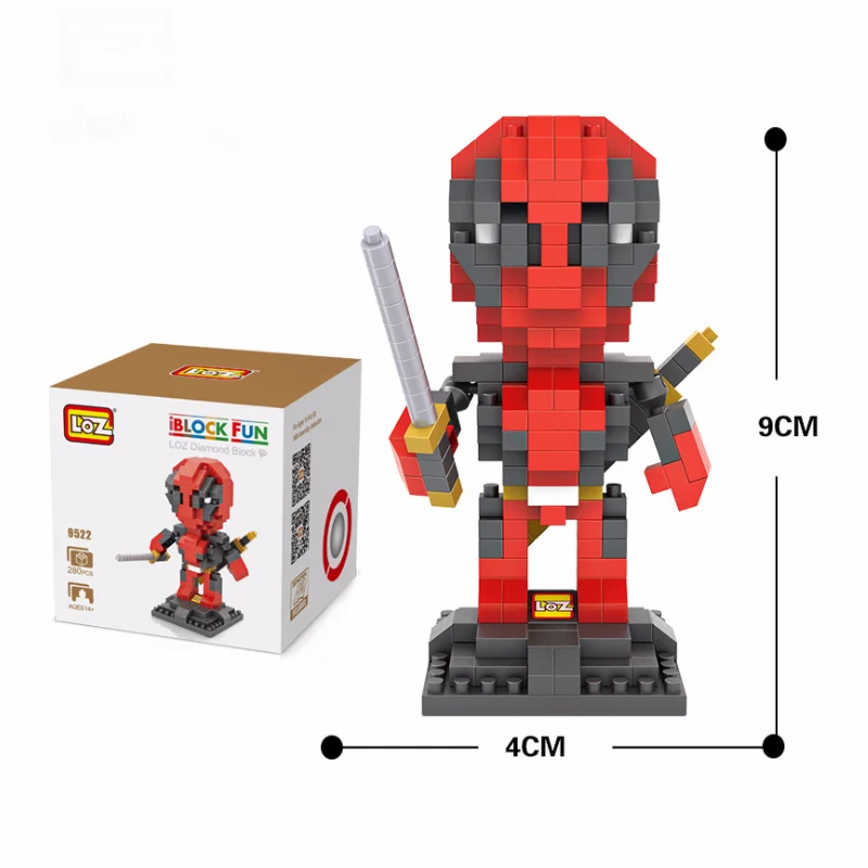 1 шт. маленькие частицы DIY Marvel Мстители экшн куклы Алмазные Кирпичи Обучающие