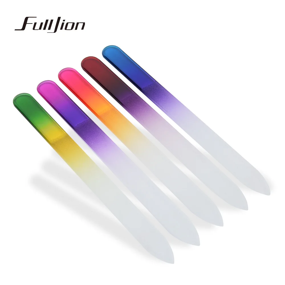 5pcs/lot Stained Glass Nail File Durable Nail File Manicure Device Pro
