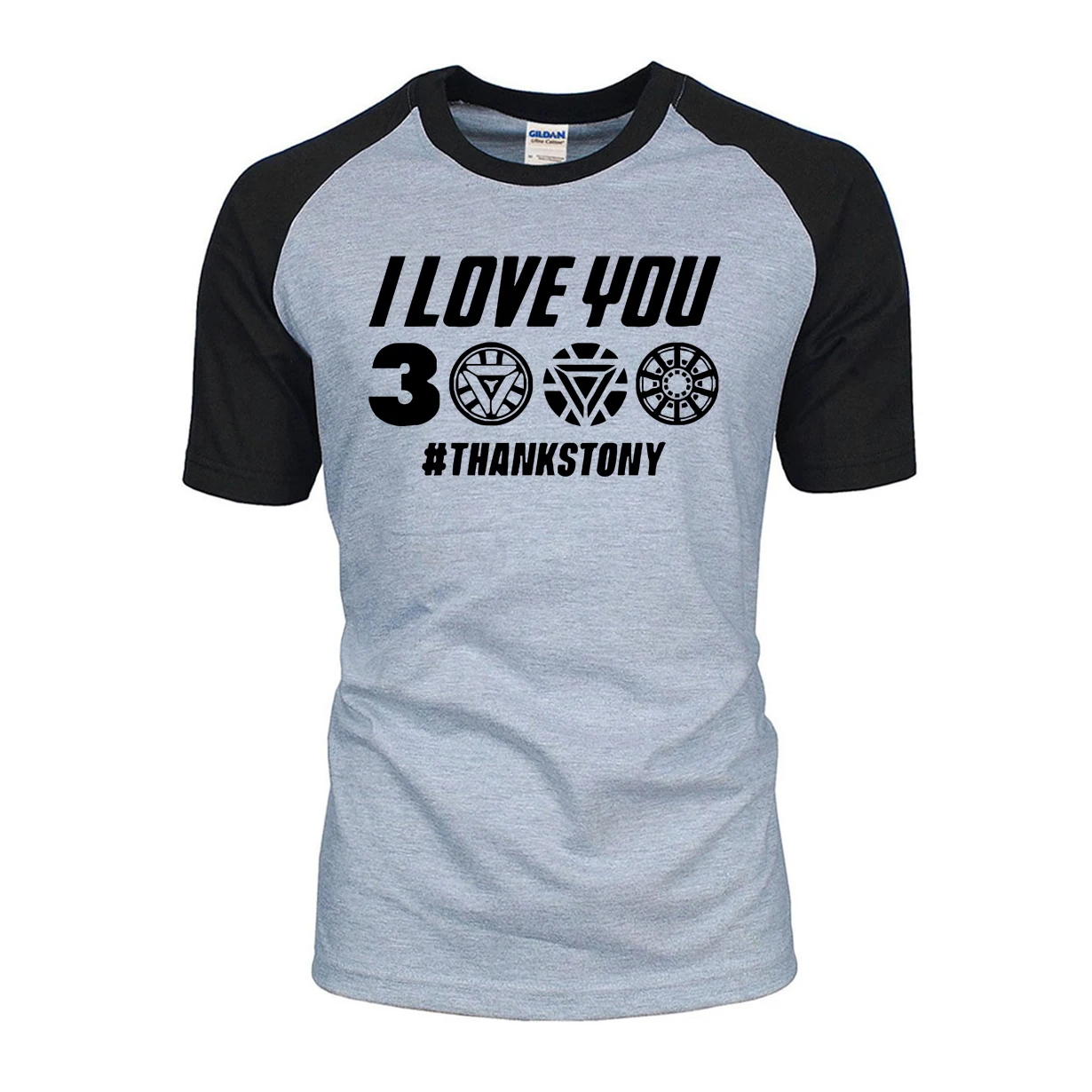 

The Avengers 4 I Love You 3000 T-Shirt Men Thanks Tony Stark Iron Man 2019 New Summer Raglan T Shirts Brand Tops For Fans BZ065