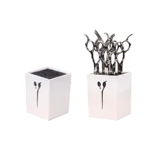 Профессиональные Парикмахерские ножницы подставка для держателя салон Парикмахерские ножницы зажимы для волос коробка для хранения горшок зажимы чехол для ножниц