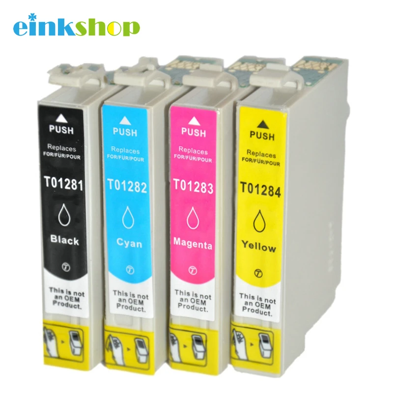 einkshop T1281 T1284 Ink Cartridges for Epson Stylus sx125 sx130 sx230 sx235w sx420w sx430w sx425w sx435W t1281 Printer|ink cartridge|ink epsoncartridge - AliExpress
