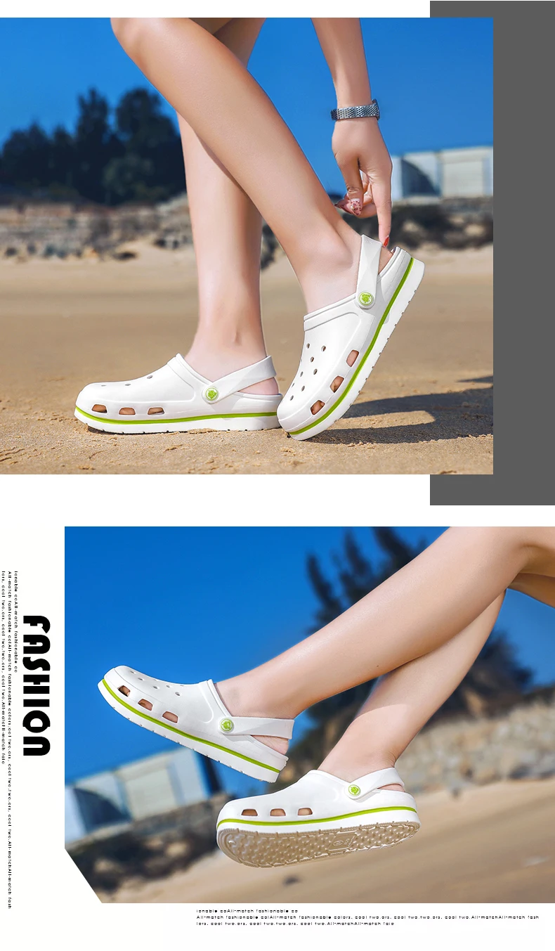 Туфли-сабо для сада; женские легкие быстросохнущие летние пляжные тапки; классические уличные сандалии Realtrees; садовая обувь