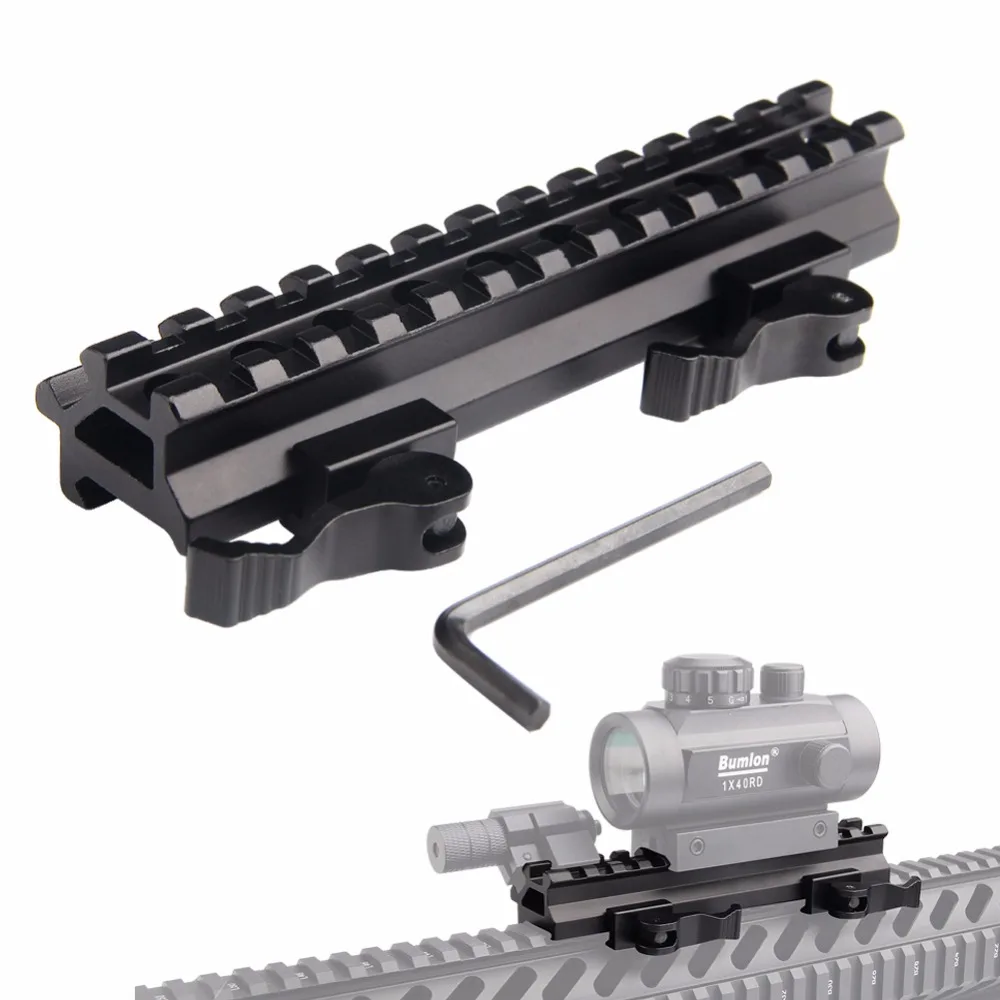 3/4" RISER 4Slot Medium Seethru Riser Weaver Picatinny Rail Scope