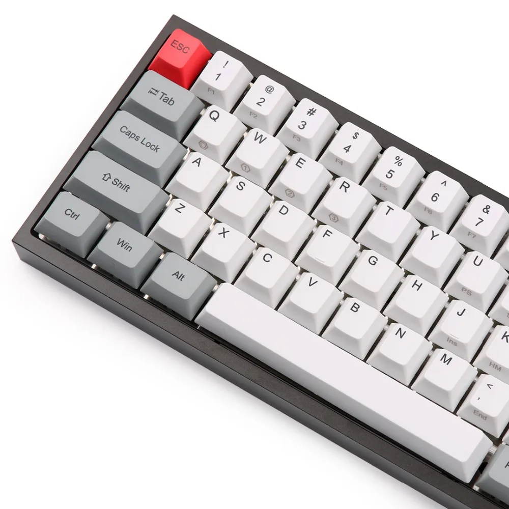 Краситель-sub Вишневый профиль keycap PBT 64 клавиши в пределах 2U левый сдвиг для GK64 механический keybvoard