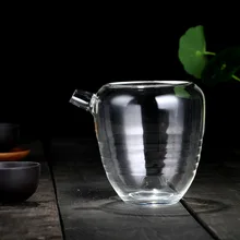 Термостойкая стеклянная ярмарка чашка прозрачный утолщенный стеклянный чай море креативный чайный разделитель на заказ